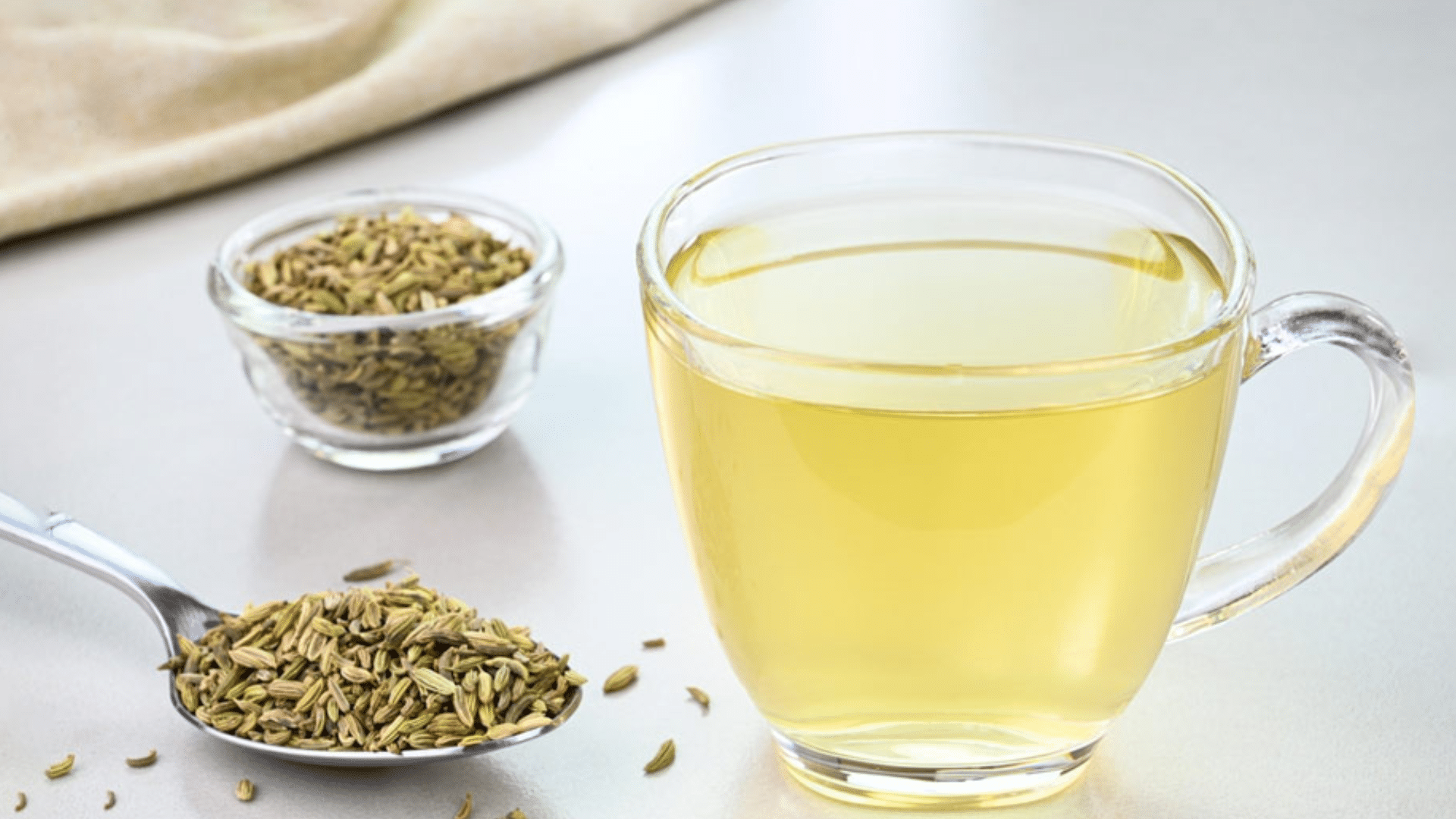 Roasted Fennel Seeds in Warm Water